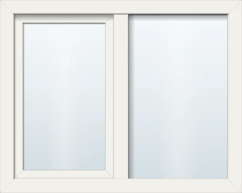 kunststof kozijn met draaikiepraam en vast glas